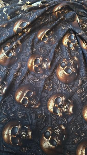 Shiny Skulls - großes Panel - French Terry B-Ware